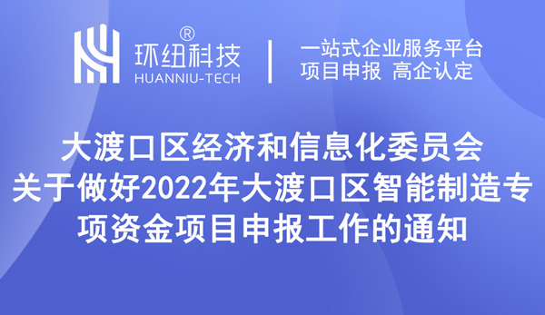 大渡口區(qū)智能制造專項資金項目申報