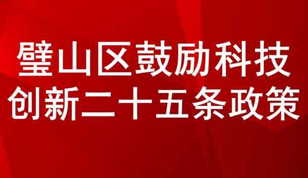 璧山區鼓勵科技創新二十五條政策