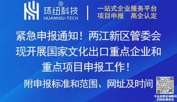 2023-2024國家文化出口重點企業(yè)和重點項目申報