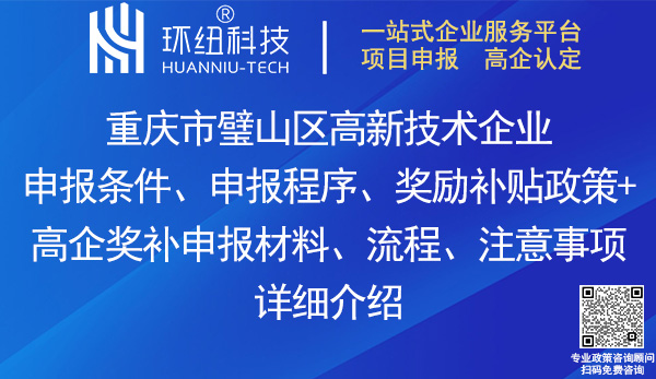 璧山區高新技術企業申報